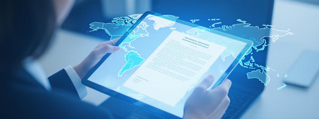 Legal documentation and digital security concept